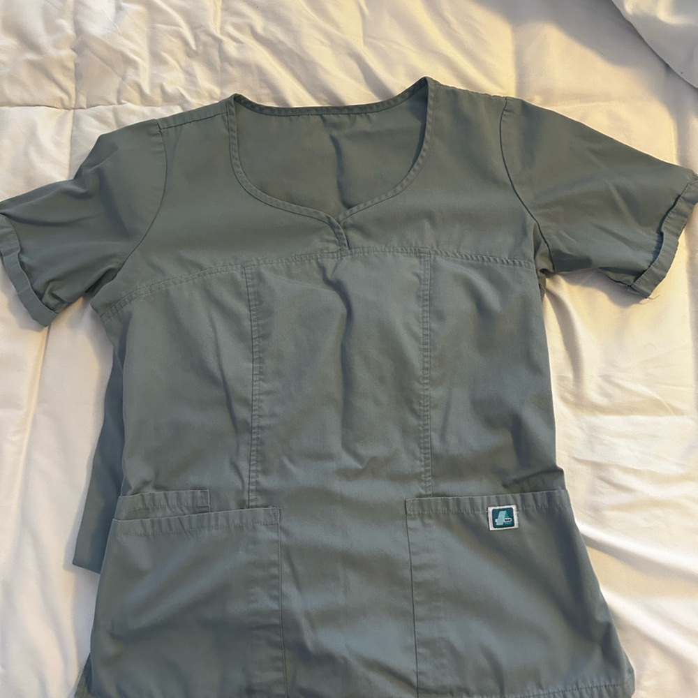 Adar Women's Gray Scrub Pants - Picture 4 of 4